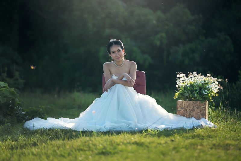 Bride and Groom in Nature
